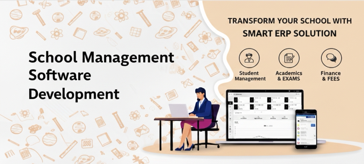Ranndass School ERP Software Dashboard Interface