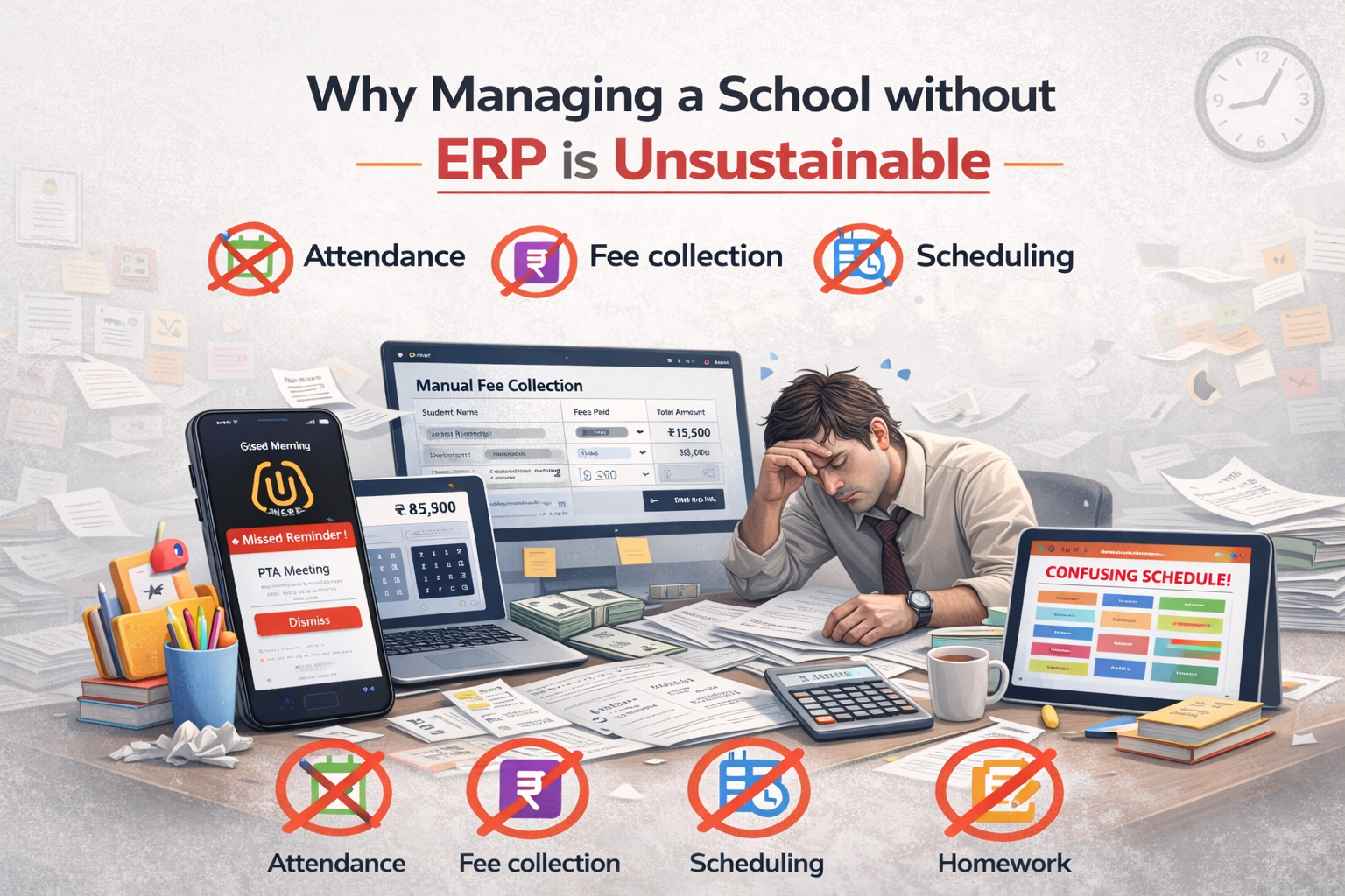 Why Managing a School without ERP is Unsustainable