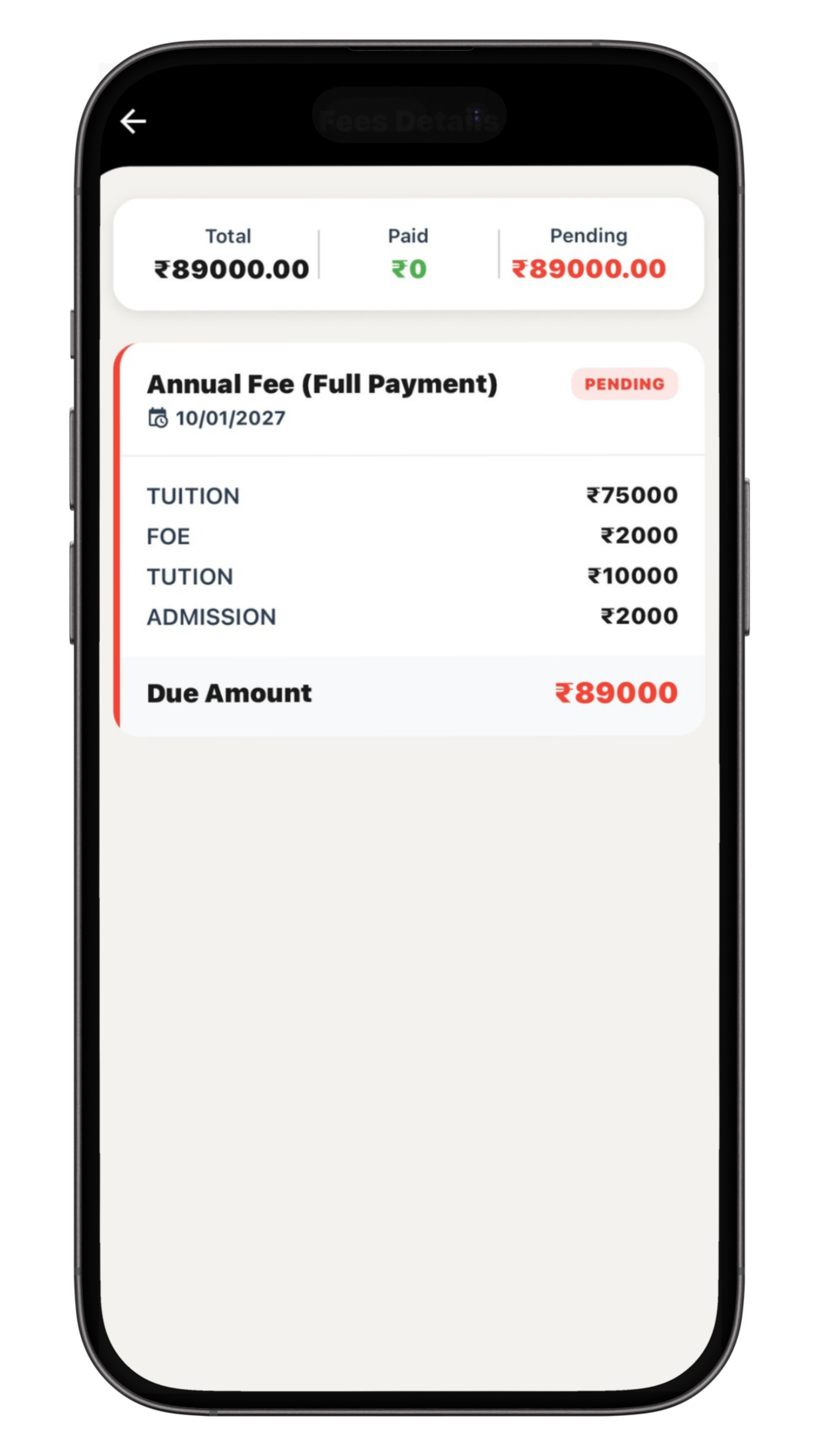 Fees Management
