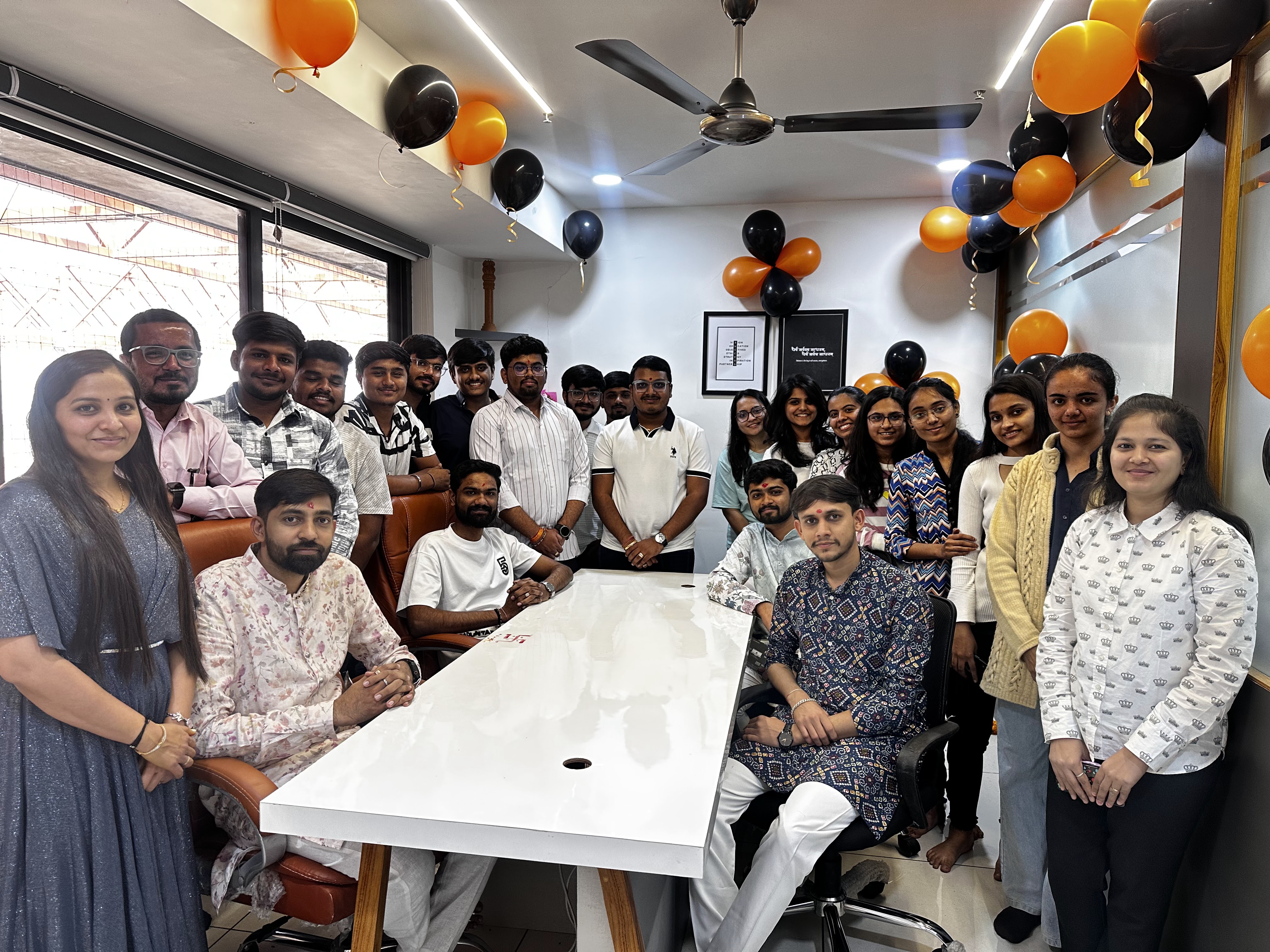 Team celebration at Ranndass office